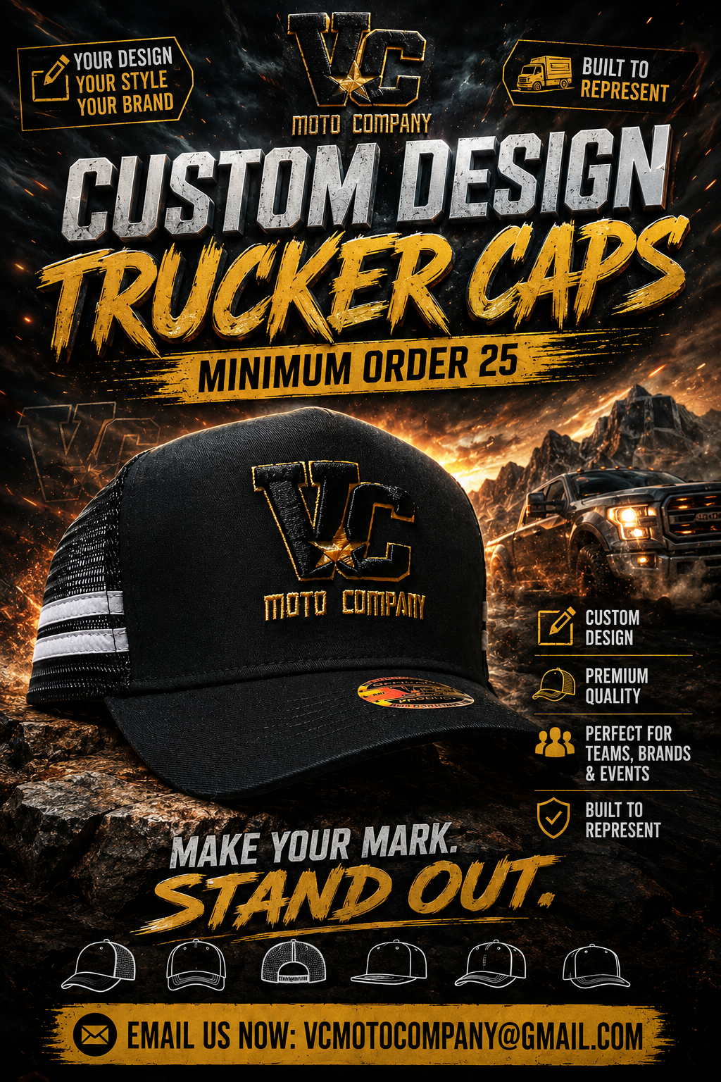 CUSTOM TRUCKER CAP